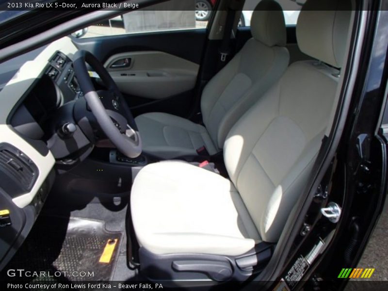 Aurora Black / Beige 2013 Kia Rio LX 5-Door