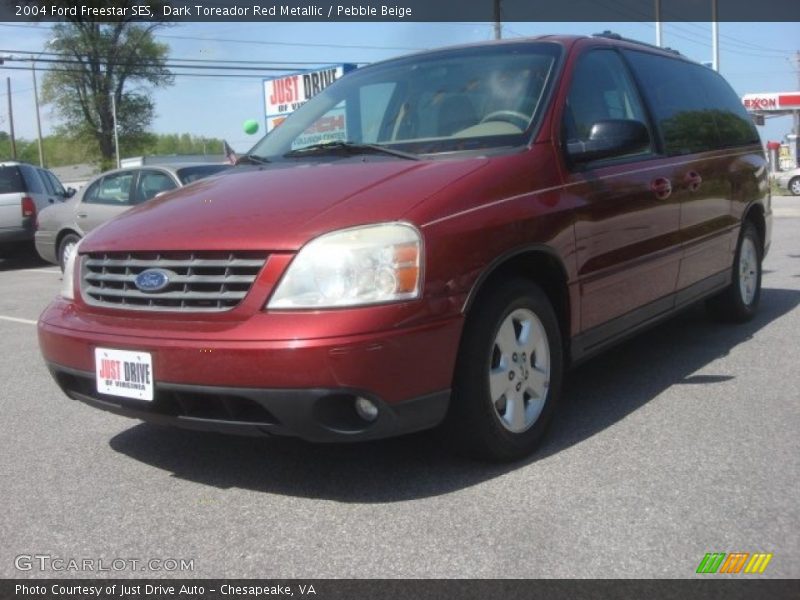 Dark Toreador Red Metallic / Pebble Beige 2004 Ford Freestar SES
