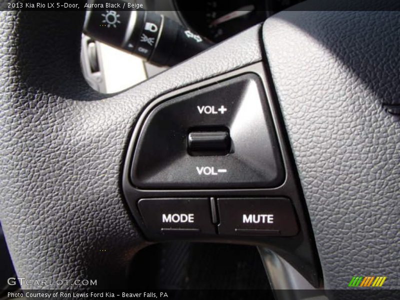 Aurora Black / Beige 2013 Kia Rio LX 5-Door
