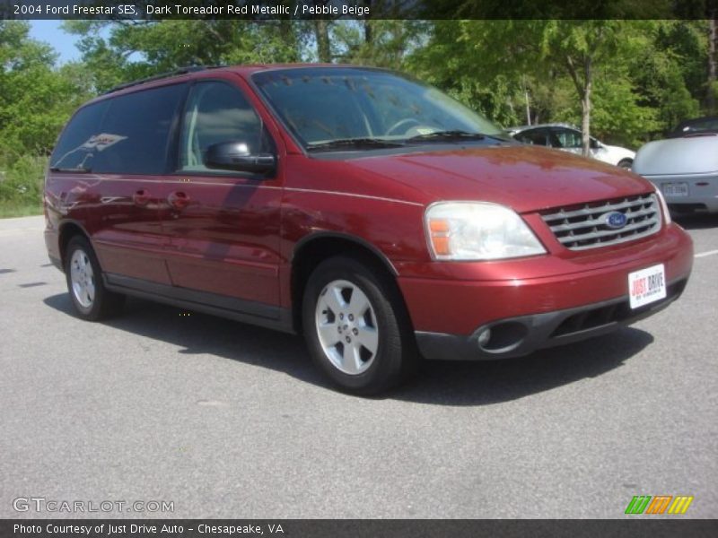 Dark Toreador Red Metallic / Pebble Beige 2004 Ford Freestar SES