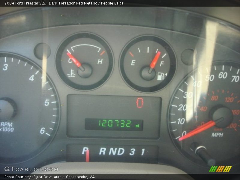 Dark Toreador Red Metallic / Pebble Beige 2004 Ford Freestar SES
