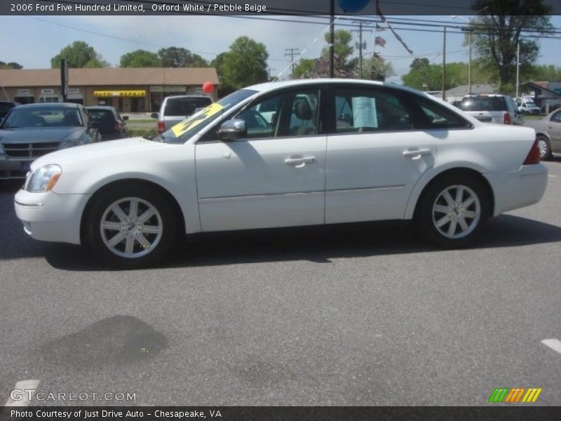 Oxford White / Pebble Beige 2006 Ford Five Hundred Limited