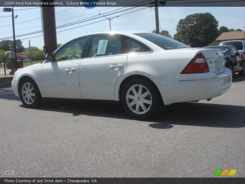 Oxford White / Pebble Beige 2006 Ford Five Hundred Limited