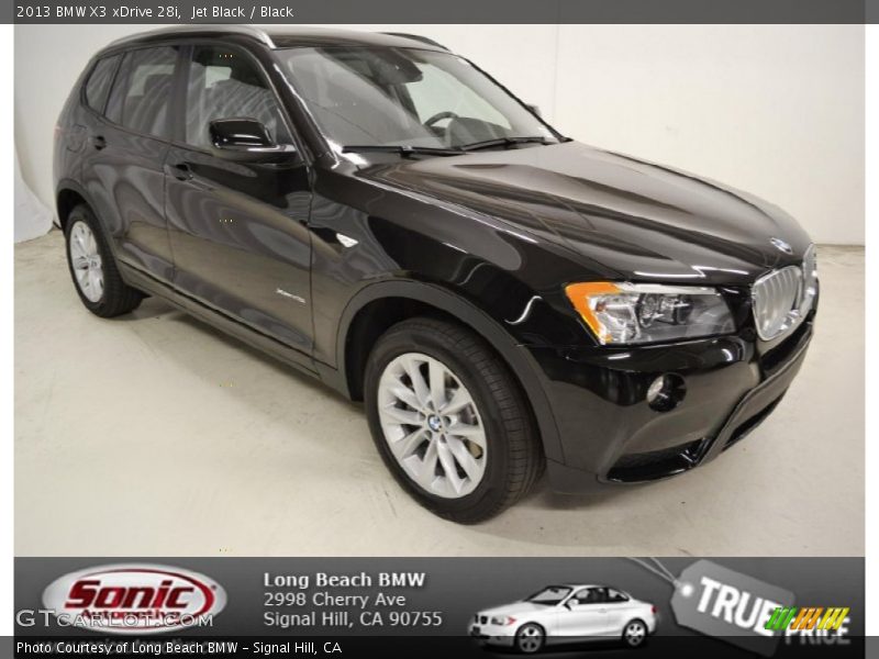 Jet Black / Black 2013 BMW X3 xDrive 28i