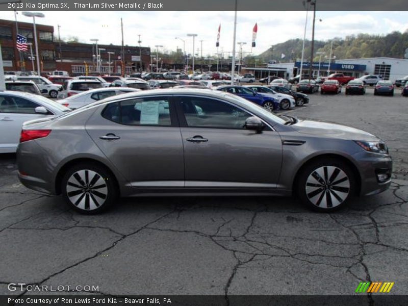 Titanium Silver Metallic / Black 2013 Kia Optima SX
