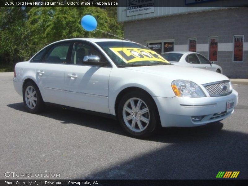 Oxford White / Pebble Beige 2006 Ford Five Hundred Limited