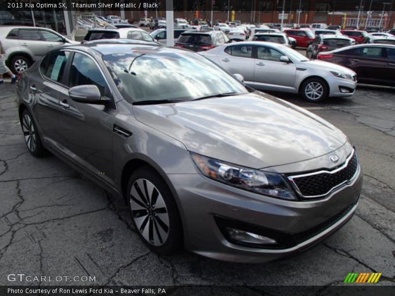 Titanium Silver Metallic / Black 2013 Kia Optima SX