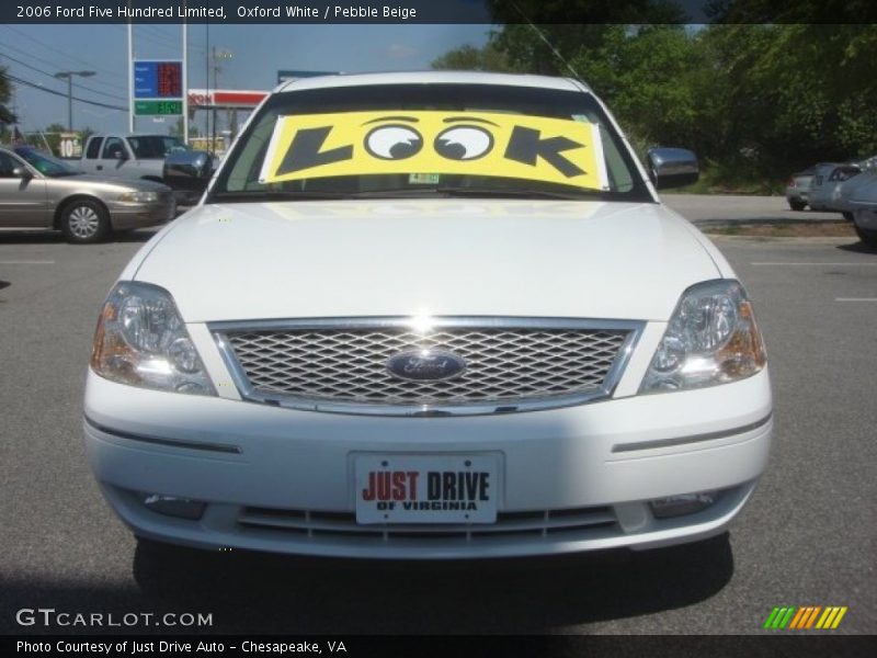 Oxford White / Pebble Beige 2006 Ford Five Hundred Limited