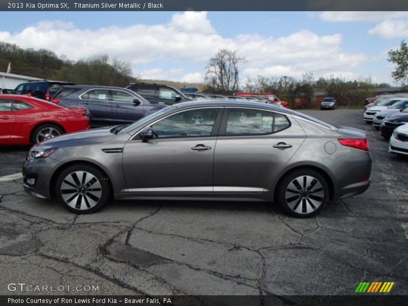 Titanium Silver Metallic / Black 2013 Kia Optima SX
