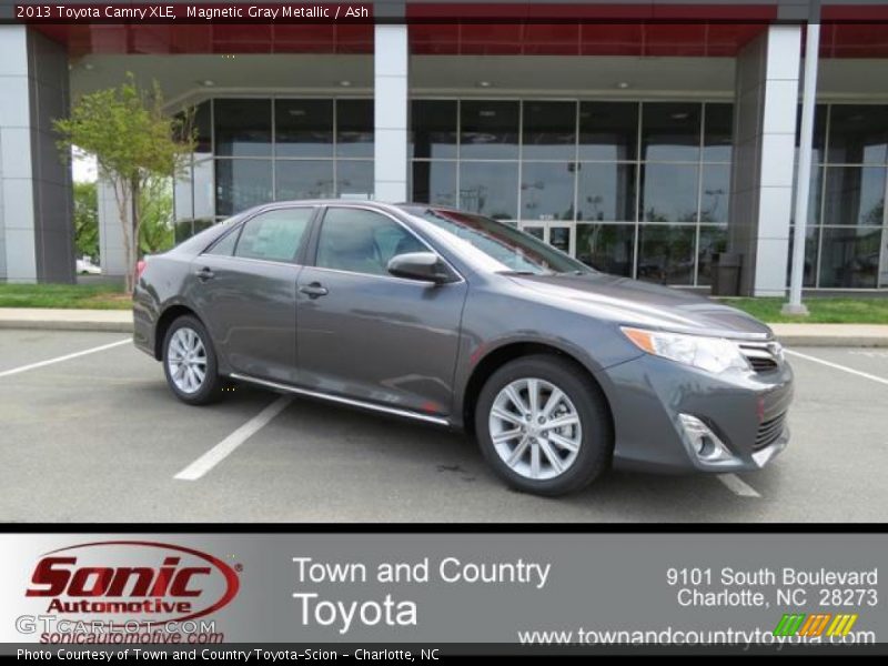 Magnetic Gray Metallic / Ash 2013 Toyota Camry XLE