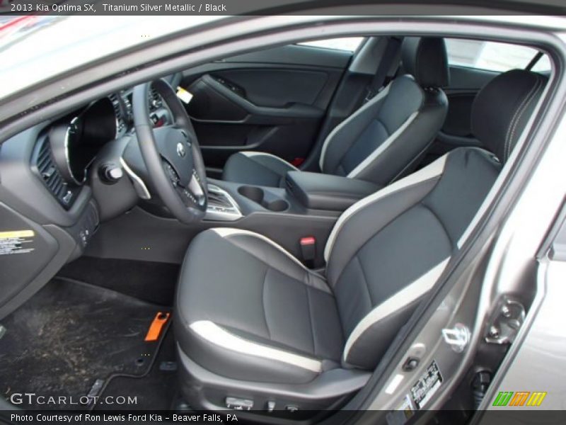 Titanium Silver Metallic / Black 2013 Kia Optima SX