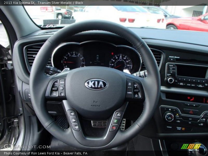 Titanium Silver Metallic / Black 2013 Kia Optima SX