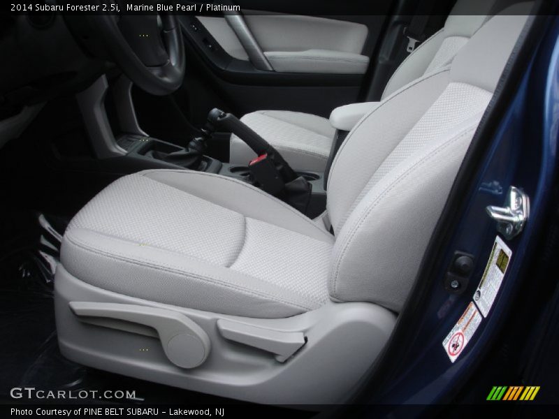 Marine Blue Pearl / Platinum 2014 Subaru Forester 2.5i