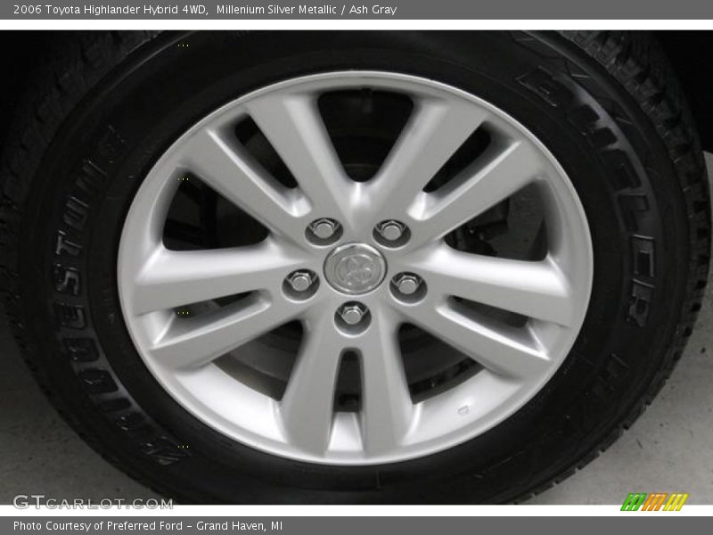 Millenium Silver Metallic / Ash Gray 2006 Toyota Highlander Hybrid 4WD