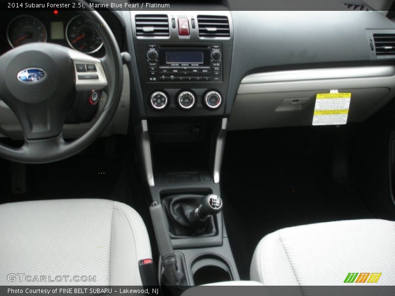 Marine Blue Pearl / Platinum 2014 Subaru Forester 2.5i