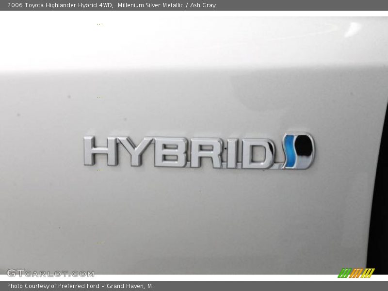 Millenium Silver Metallic / Ash Gray 2006 Toyota Highlander Hybrid 4WD