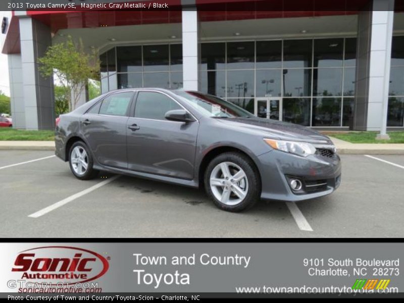 Magnetic Gray Metallic / Black 2013 Toyota Camry SE