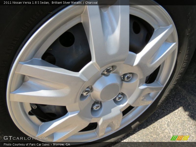 Brilliant Silver Metallic / Charcoal 2011 Nissan Versa 1.8 S Sedan