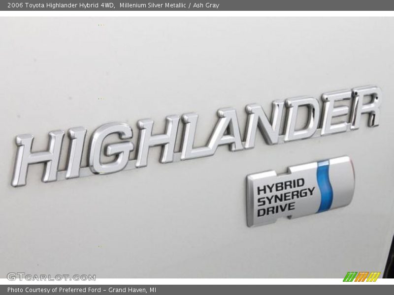 Millenium Silver Metallic / Ash Gray 2006 Toyota Highlander Hybrid 4WD