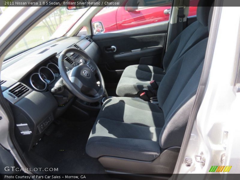 Brilliant Silver Metallic / Charcoal 2011 Nissan Versa 1.8 S Sedan