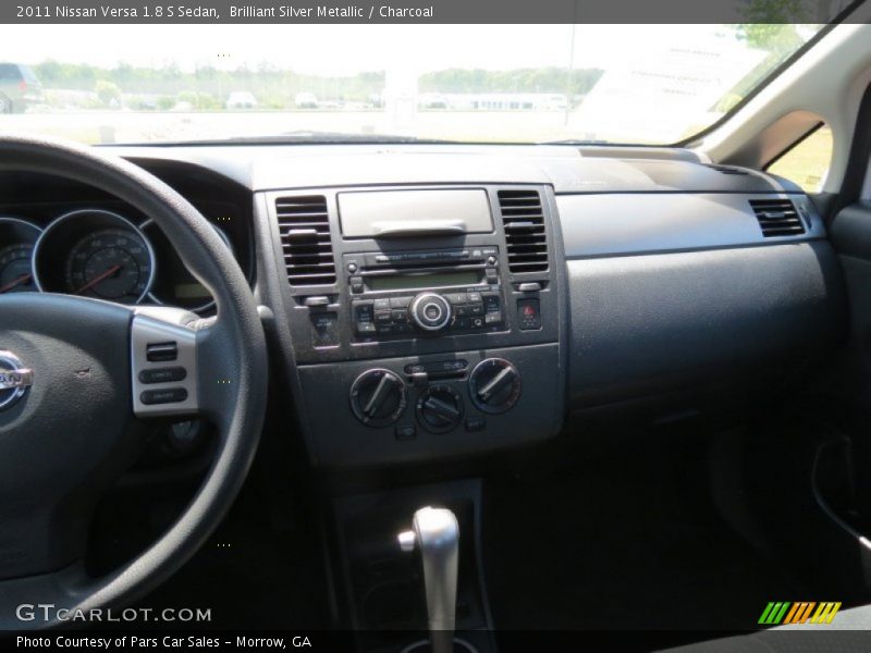 Brilliant Silver Metallic / Charcoal 2011 Nissan Versa 1.8 S Sedan