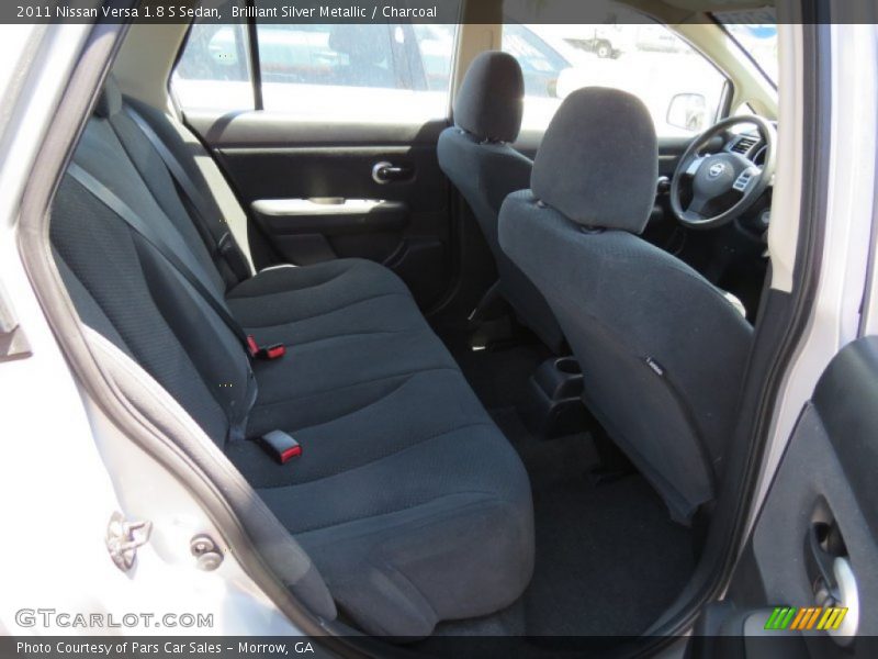 Brilliant Silver Metallic / Charcoal 2011 Nissan Versa 1.8 S Sedan