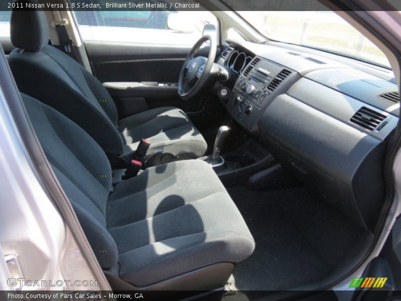 Brilliant Silver Metallic / Charcoal 2011 Nissan Versa 1.8 S Sedan