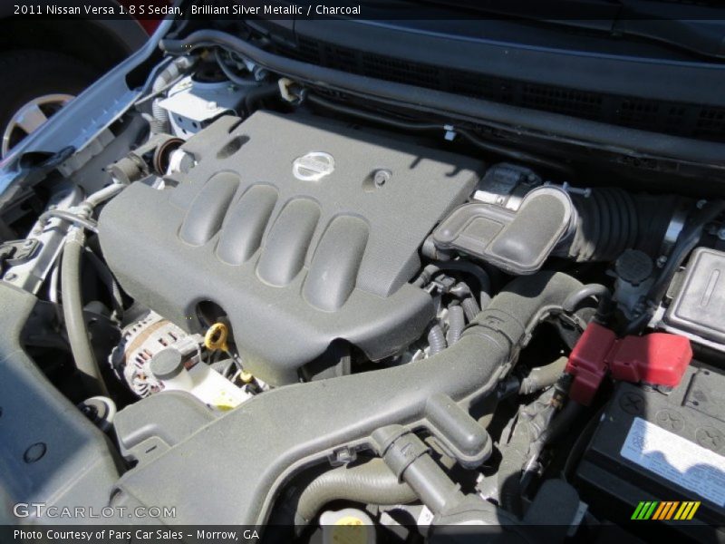 Brilliant Silver Metallic / Charcoal 2011 Nissan Versa 1.8 S Sedan