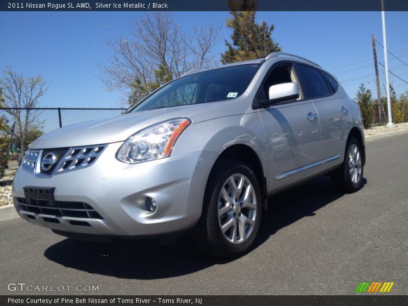 Silver Ice Metallic / Black 2011 Nissan Rogue SL AWD