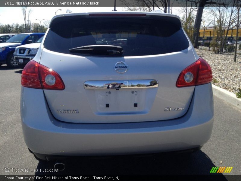 Silver Ice Metallic / Black 2011 Nissan Rogue SL AWD