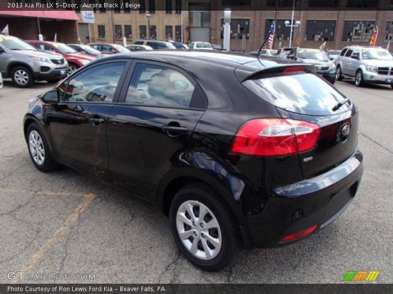 Aurora Black / Beige 2013 Kia Rio LX 5-Door