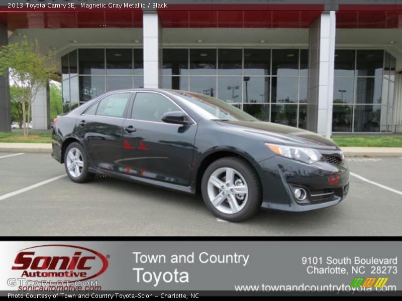 Magnetic Gray Metallic / Black 2013 Toyota Camry SE
