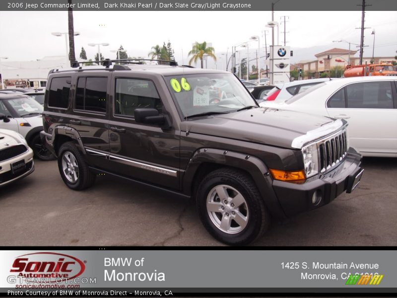 Dark Khaki Pearl / Dark Slate Gray/Light Graystone 2006 Jeep Commander Limited