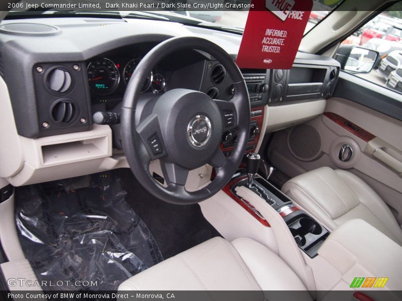 Dark Khaki Pearl / Dark Slate Gray/Light Graystone 2006 Jeep Commander Limited