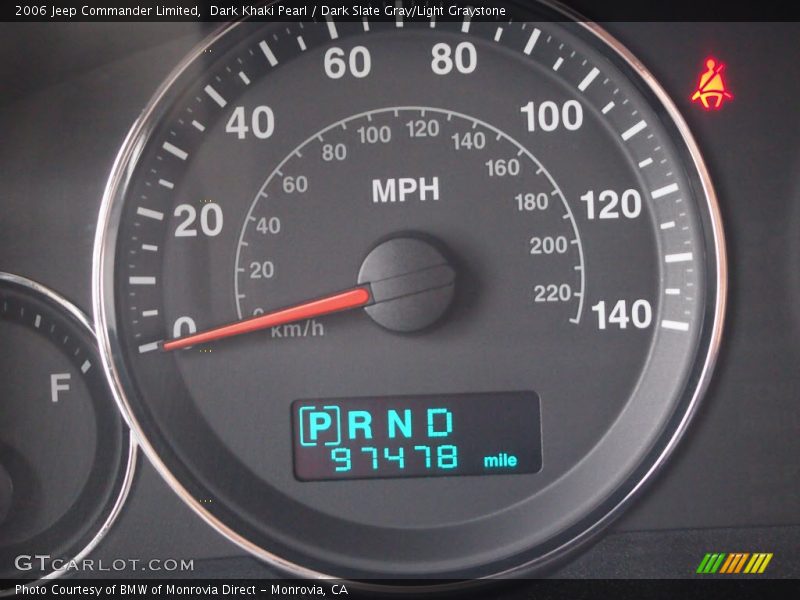 Dark Khaki Pearl / Dark Slate Gray/Light Graystone 2006 Jeep Commander Limited