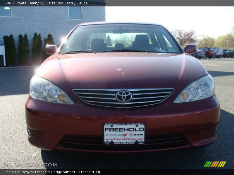 Salsa Red Pearl / Taupe 2006 Toyota Camry LE