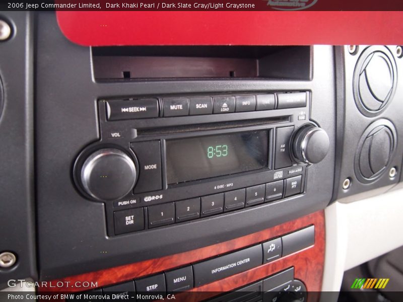 Dark Khaki Pearl / Dark Slate Gray/Light Graystone 2006 Jeep Commander Limited