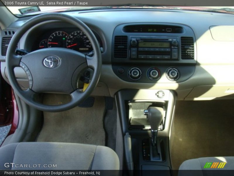Salsa Red Pearl / Taupe 2006 Toyota Camry LE