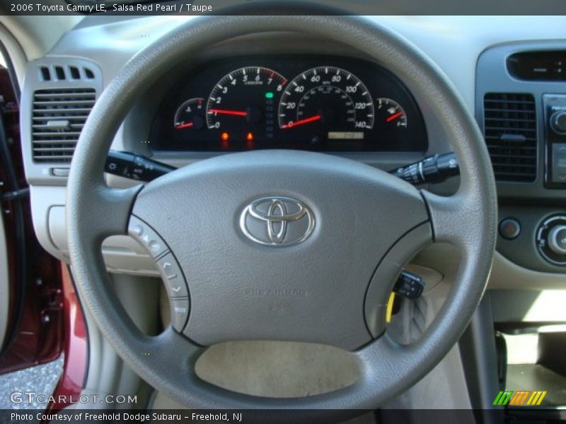 Salsa Red Pearl / Taupe 2006 Toyota Camry LE