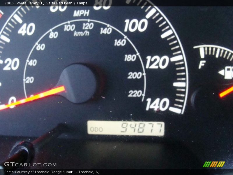 Salsa Red Pearl / Taupe 2006 Toyota Camry LE