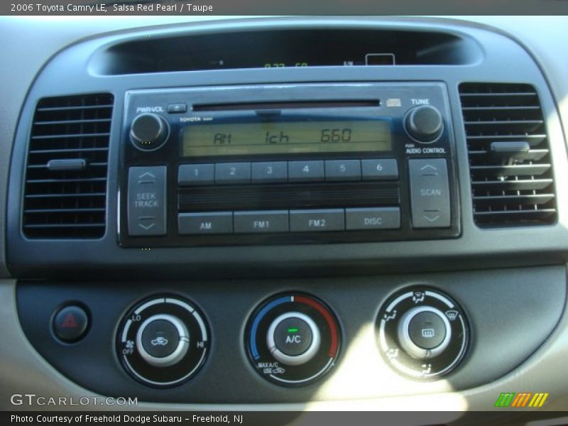 Salsa Red Pearl / Taupe 2006 Toyota Camry LE