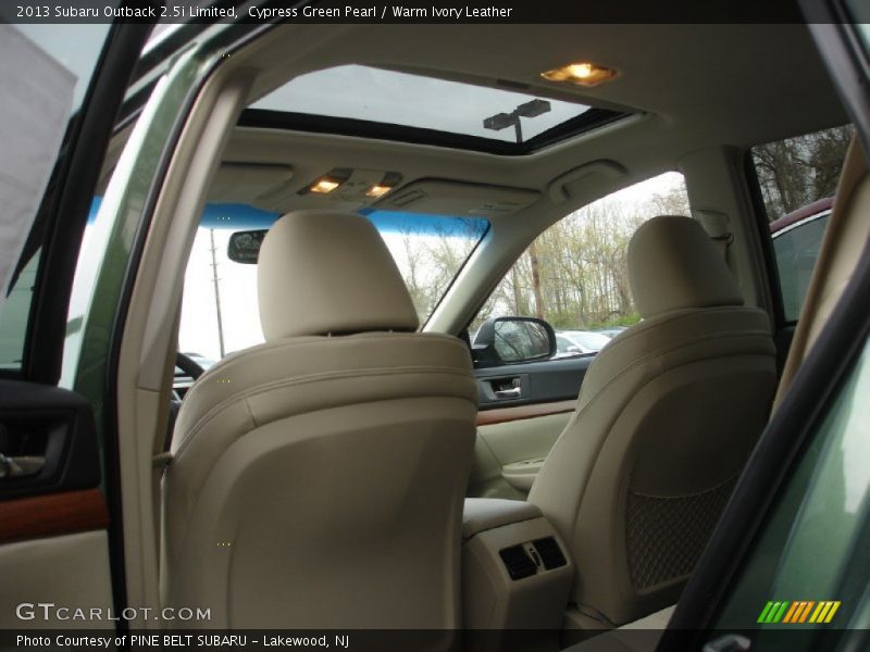 Cypress Green Pearl / Warm Ivory Leather 2013 Subaru Outback 2.5i Limited