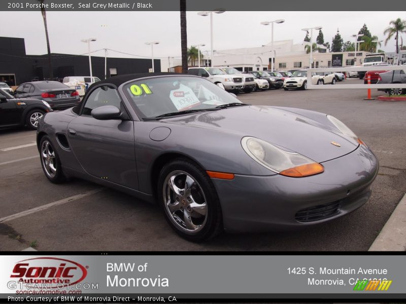 Seal Grey Metallic / Black 2001 Porsche Boxster
