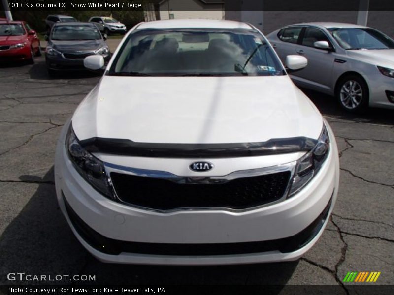 Snow White Pearl / Beige 2013 Kia Optima LX
