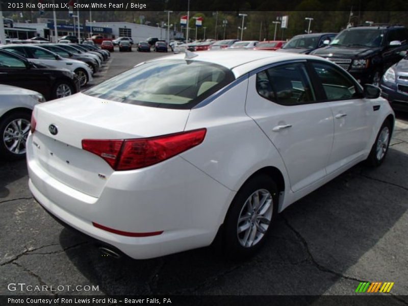 Snow White Pearl / Beige 2013 Kia Optima LX