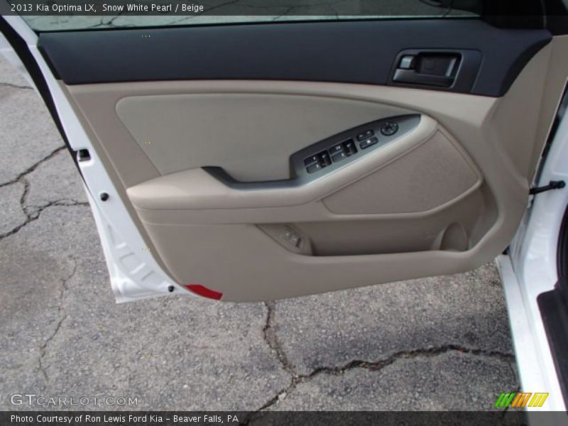 Snow White Pearl / Beige 2013 Kia Optima LX