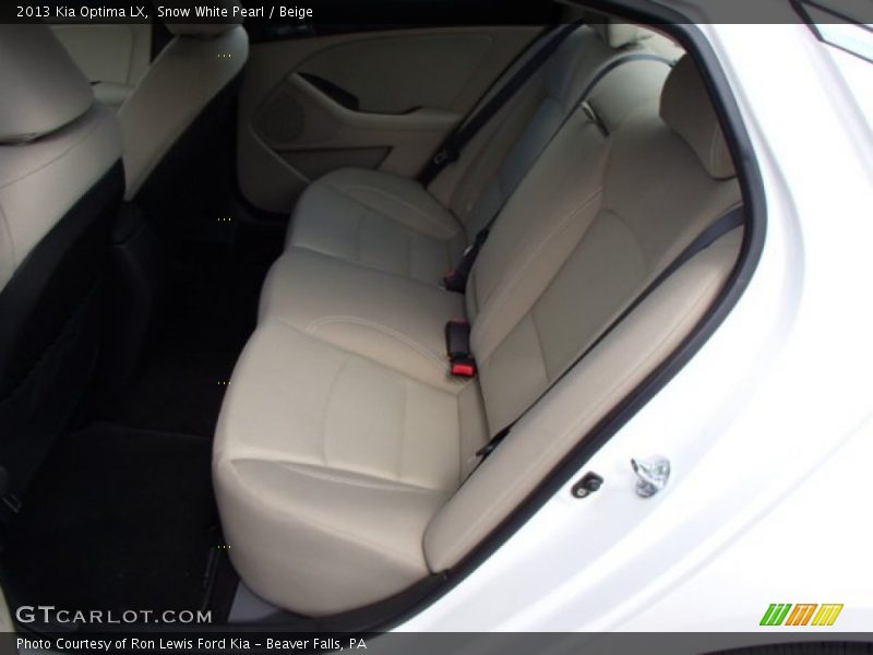Snow White Pearl / Beige 2013 Kia Optima LX