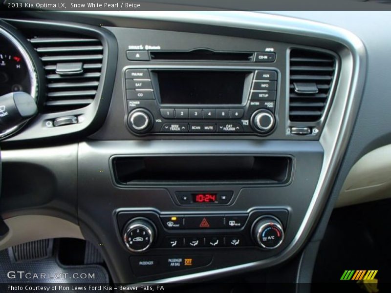 Snow White Pearl / Beige 2013 Kia Optima LX