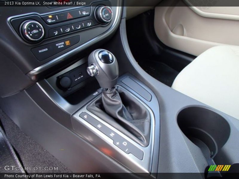 Snow White Pearl / Beige 2013 Kia Optima LX