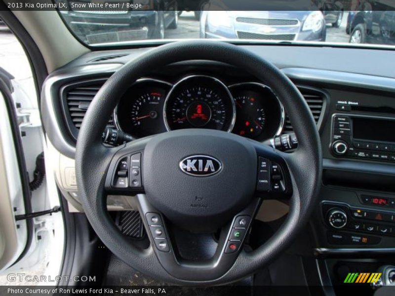 Snow White Pearl / Beige 2013 Kia Optima LX